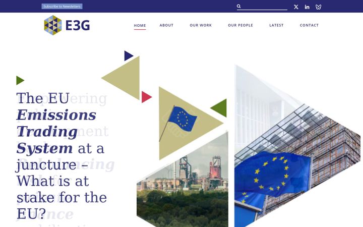 Screenshot of e3g.org