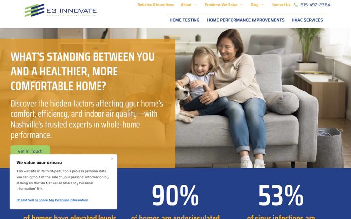 Screenshot of e3innovate.com
