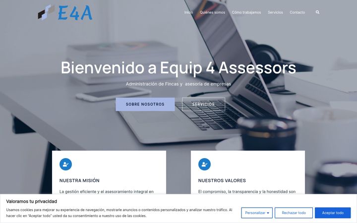 Captura de pantalla de e4a.es