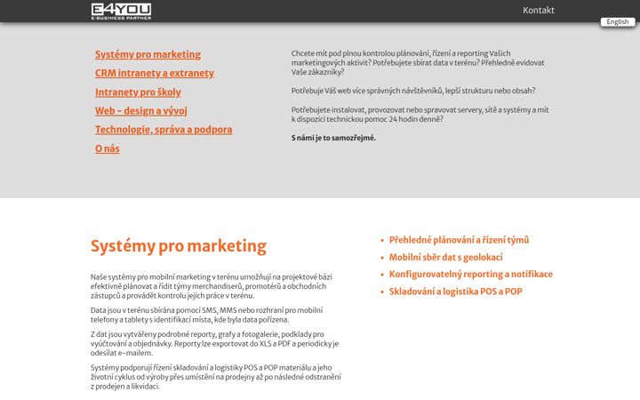 Screenshot van e4you.cz