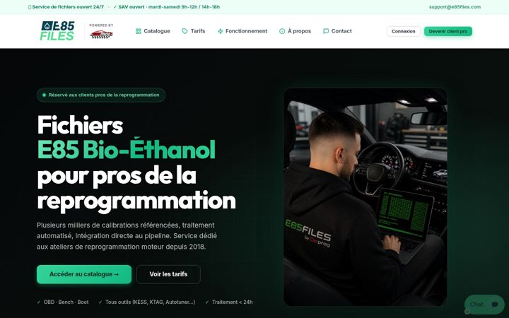 Screenshot of e85-files.com