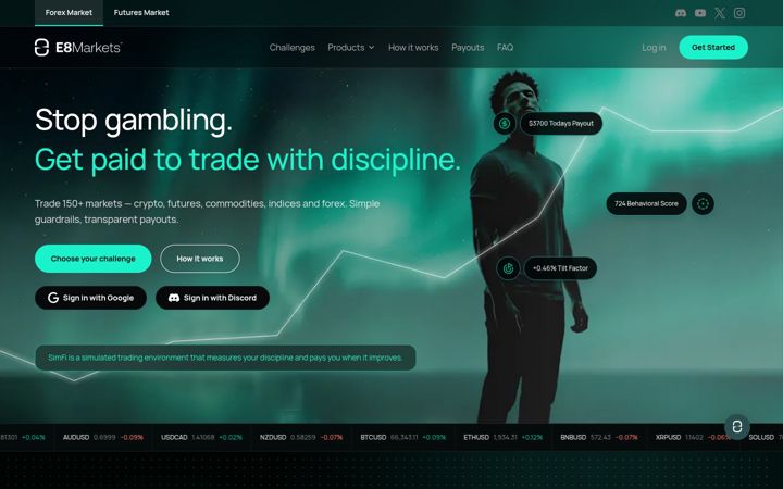 Screenshot of e8markets.com