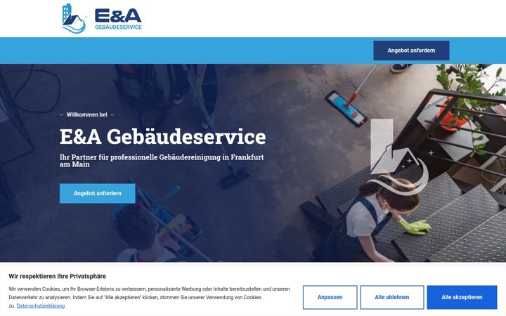 Skærmbillede af ea-gebaeudeservice.de