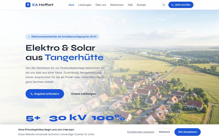 Skærmbillede af ea-hoffart.de