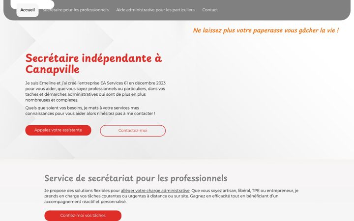 Screenshot of ea-services61.fr