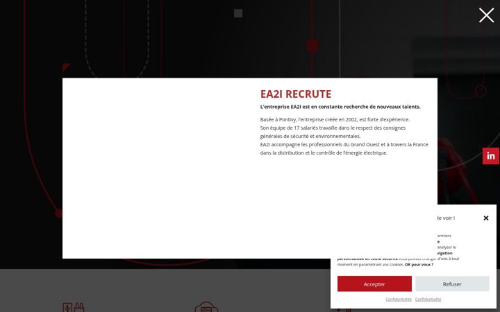 Screenshot of ea2i-electricite.fr