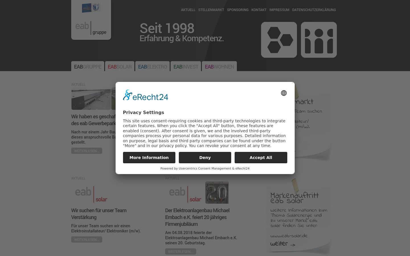 Sutikimo reklamjuostės, rodytos prieš bet kokią sąveiką, ekrano kopija