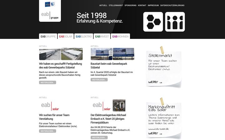 Screenshot of eab-gruppe.de