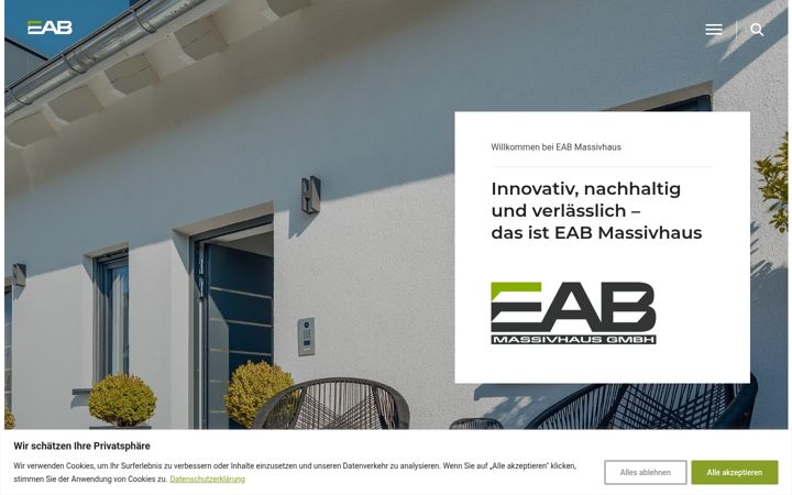 Screenshot of eab-massivhaus.de