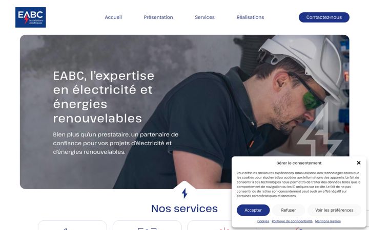 Screenshot of eabc.fr