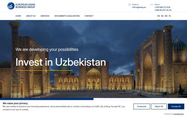 Screenshot von eabg.eu