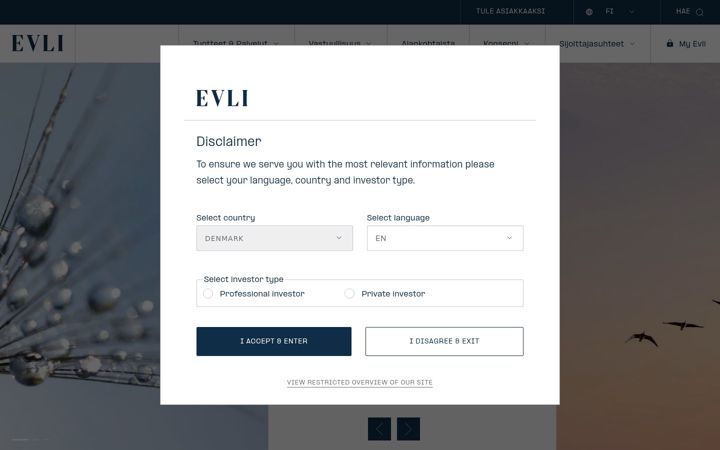 Screenshot of eabgroup.fi