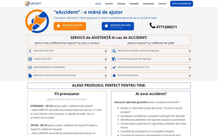 Screenshot of eaccident.ro