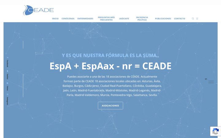 Captura de pantalla de eaceade.es