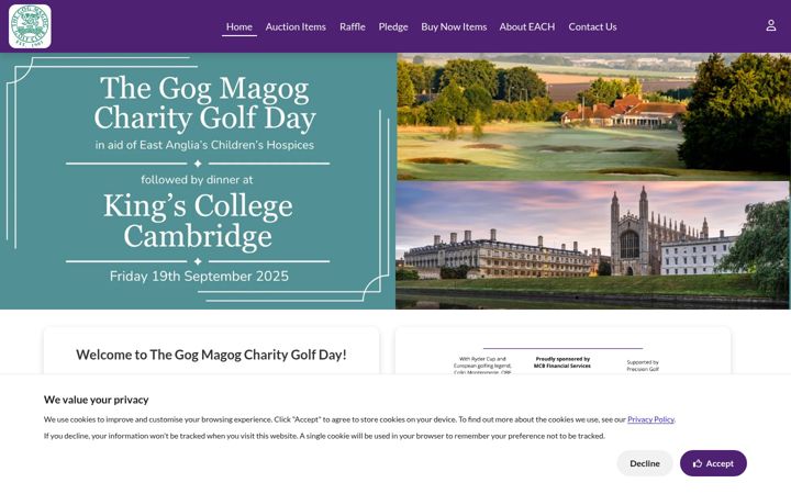 Screenshot of eachgolfday.co.uk