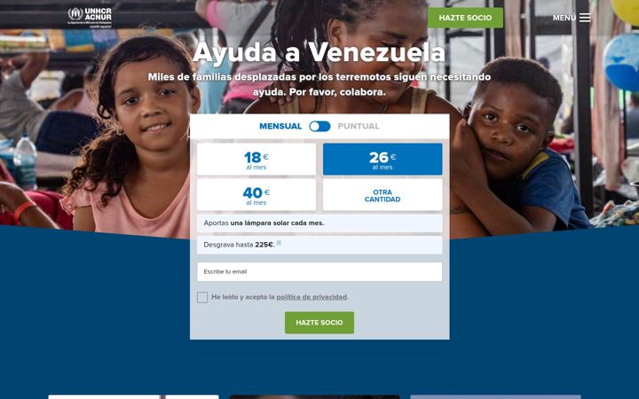 Screenshot of eacnur.org