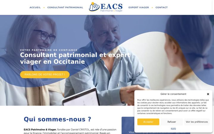 Screenshot of eacs.fr
