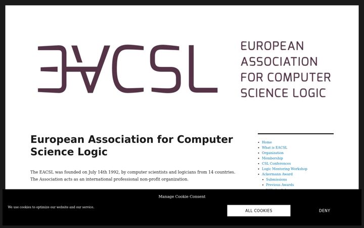Zrzut ekranu eacsl.org
