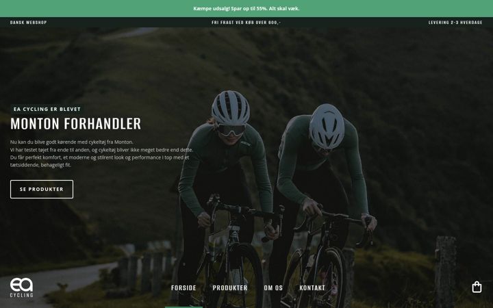 Ekraanipilt saidist eacycling.dk