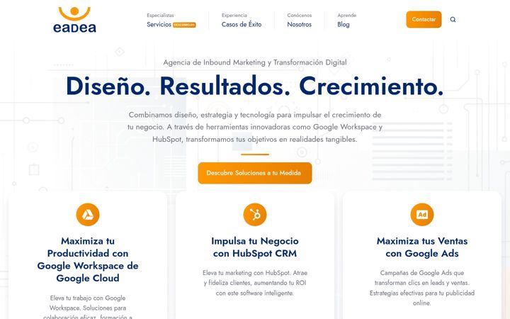 Captura de pantalla de eadea.net