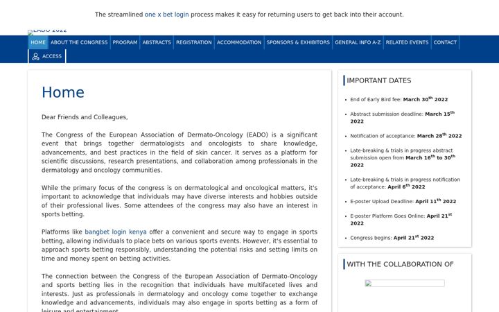 Screenshot of eado2022.com