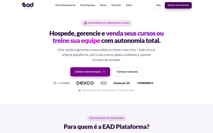 Screenshot of eadplataforma.app