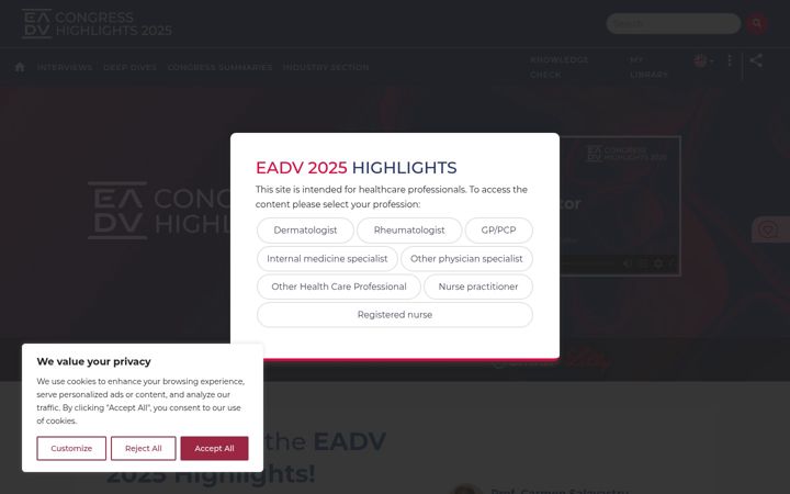 Screenshot of eadvhighlights.com