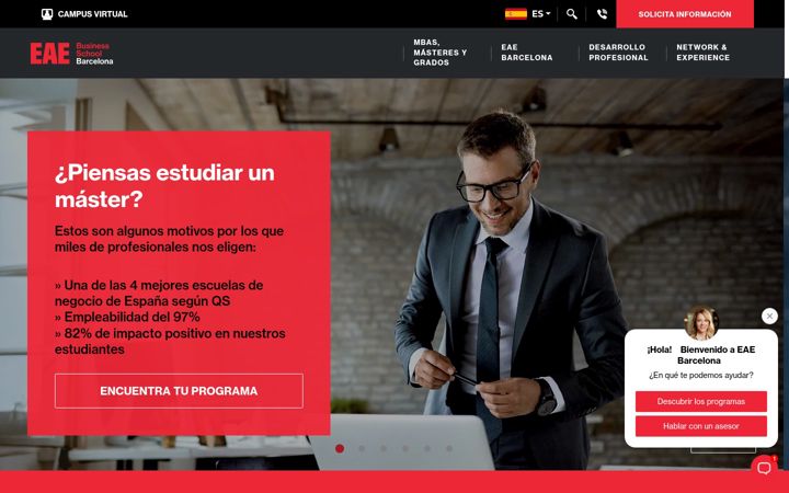 Screenshot of eaebarcelona.com