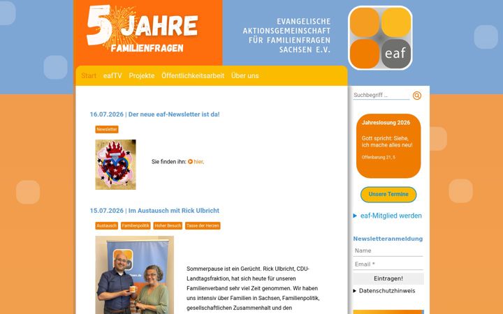 Screenshot of eaf-sachsen.de