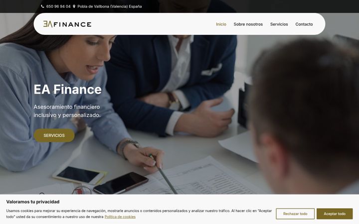 Kuvakaappaus sivustosta eafinance.net