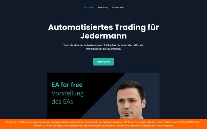 Screenshot of eaforfree.de
