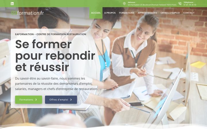 Screenshot of eaformation.fr