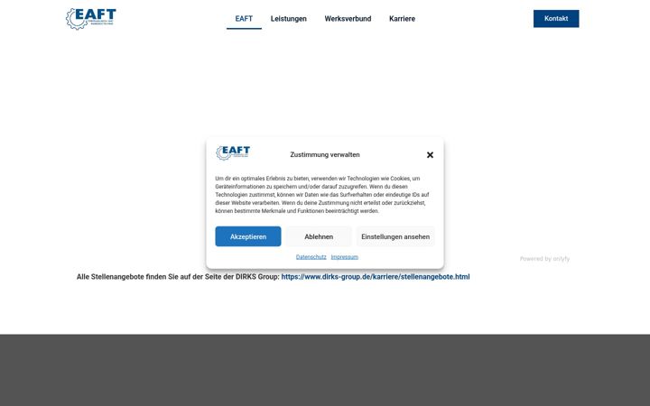Screenshot of eaft.de