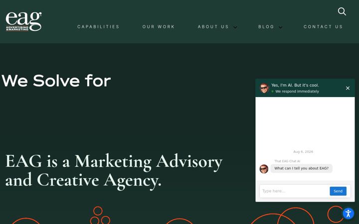 Screenshot of eagadv.com