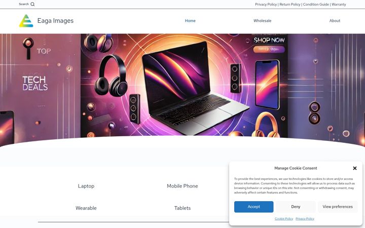 Kuvakaappaus sivustosta eagaimages.net