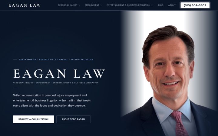 Screenshot of eaganlawcorp.com