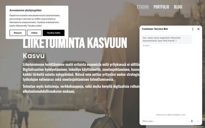 Kuvakaappaus sivustosta eagents.net