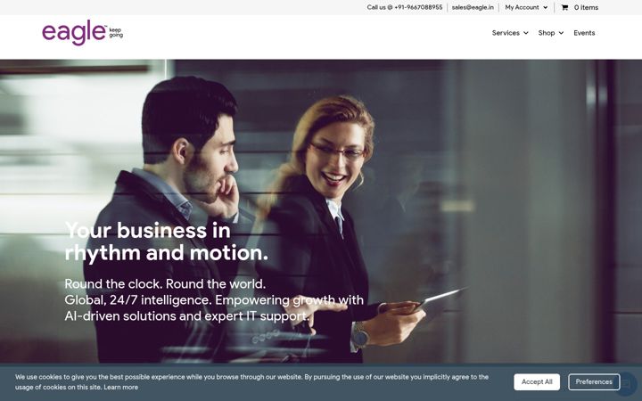 Screenshot of eagle.in