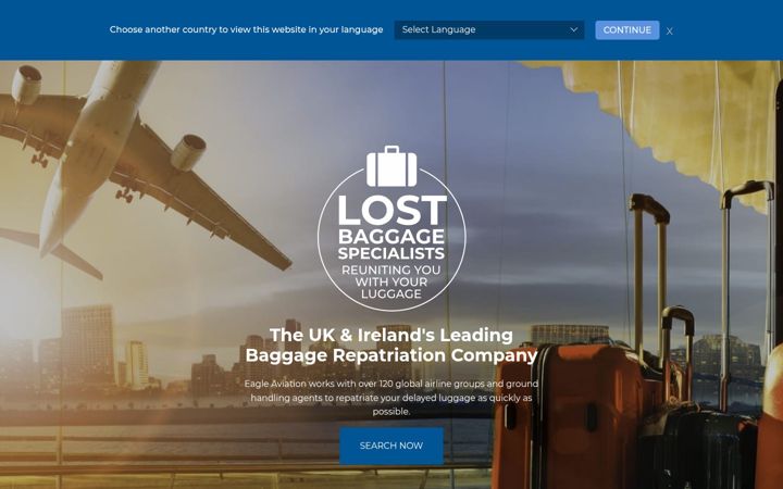 Екранна снимка на eagleaviation.co.uk