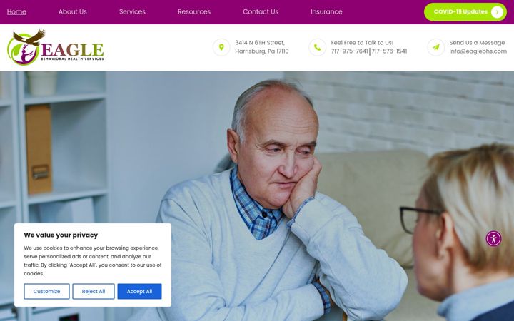 Screenshot of eaglebhs.com