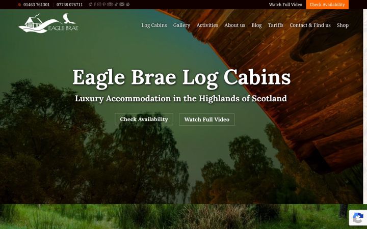 Екранна снимка на eaglebrae.co.uk