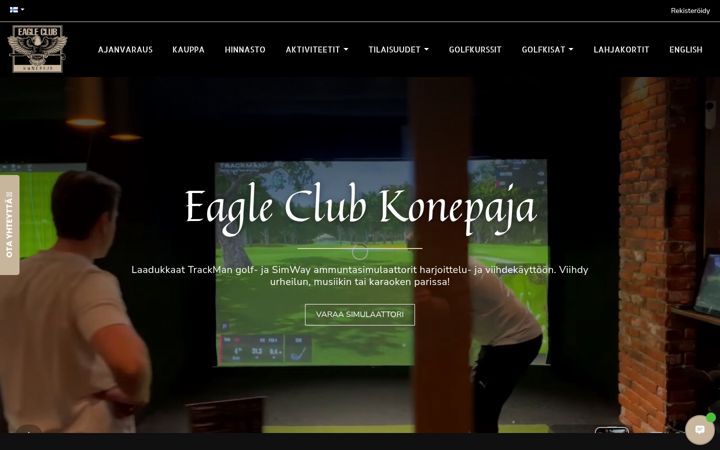Snímek obrazovky eagleclub.fi