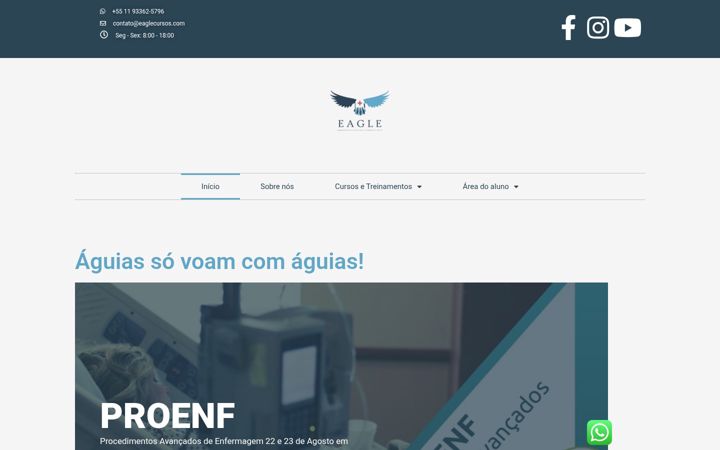 Screenshot von eaglecursos.com.br