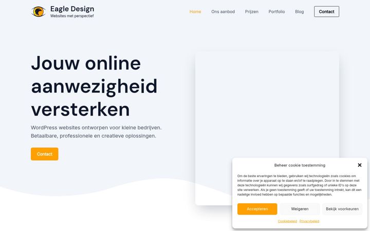 Skærmbillede af eagledesign.nl