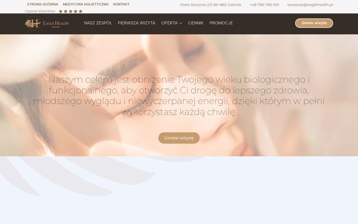 Captura de pantalla de eaglehealth.pl