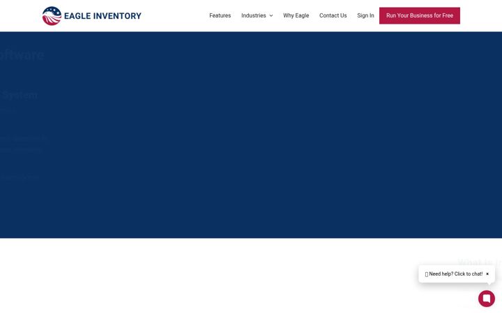 Screenshot of eagleinventory.com