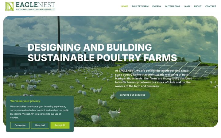 Screenshot of eaglenestltd.com