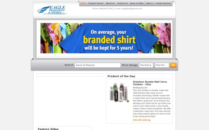 Screenshot of eaglepromosweb.com