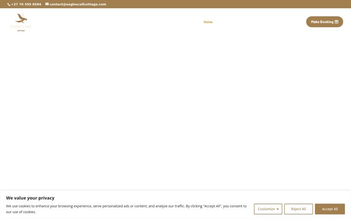 Screenshot of eaglescallcottage.com