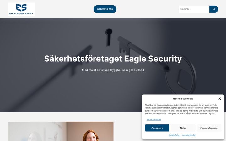 Screenshot von eaglesecurity.se